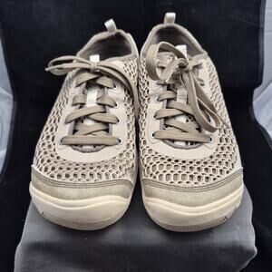 Keen Womens Mercer Lace II CNX Shoe Size 10 Tan Sneaker Lace Up Casual Sporty